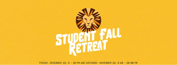 Student Fall Retreat: facebook cover