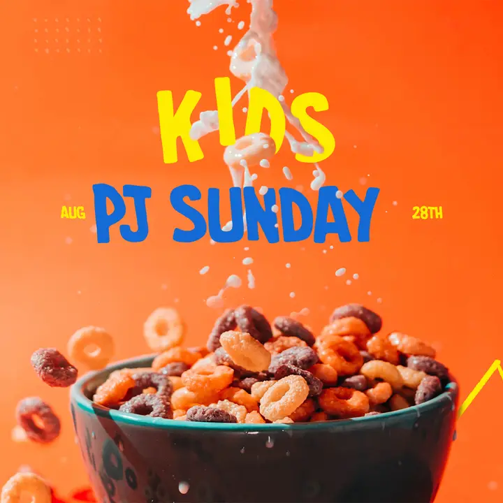 Kids PJ Sunday: social post
