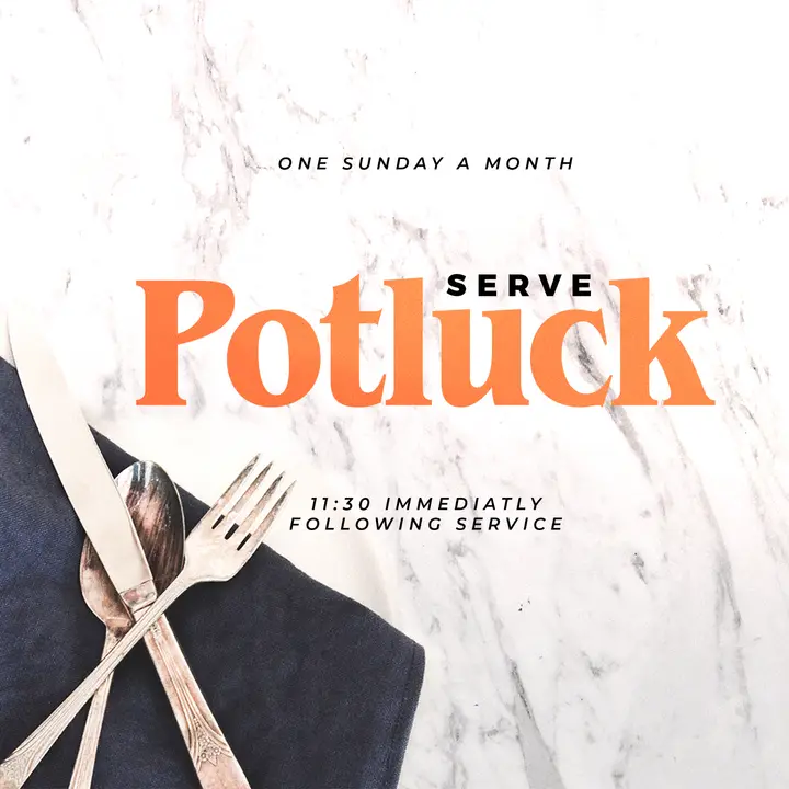 Serve Potluck: social post