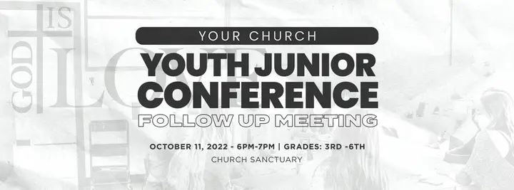 Youth Junior Conference Follow Up Meeting: facebook cover