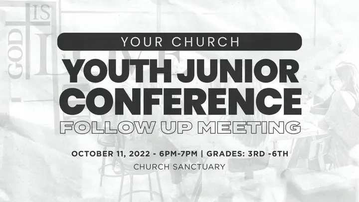 Youth Junior Conference Follow Up Meeting: HD slide