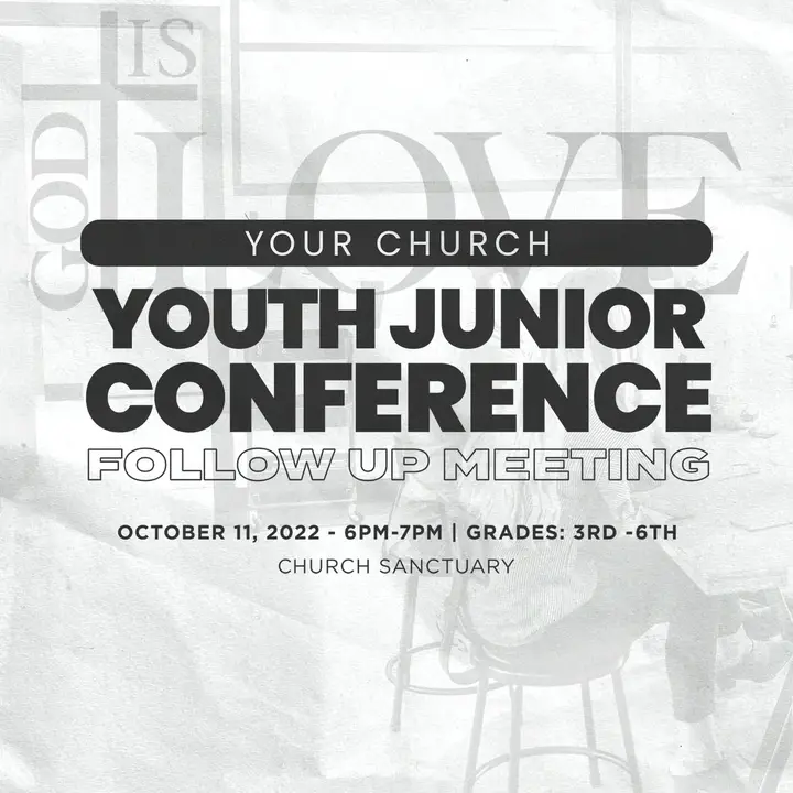 Youth Junior Conference Follow Up Meeting: social post