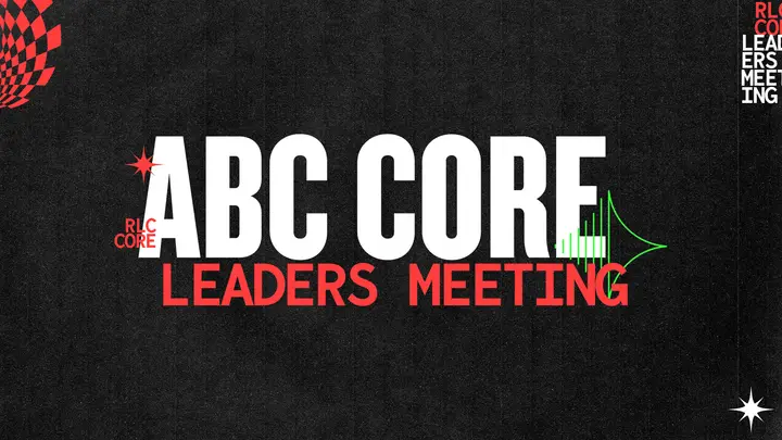 ABC Core Leaders Meeting: HD slide