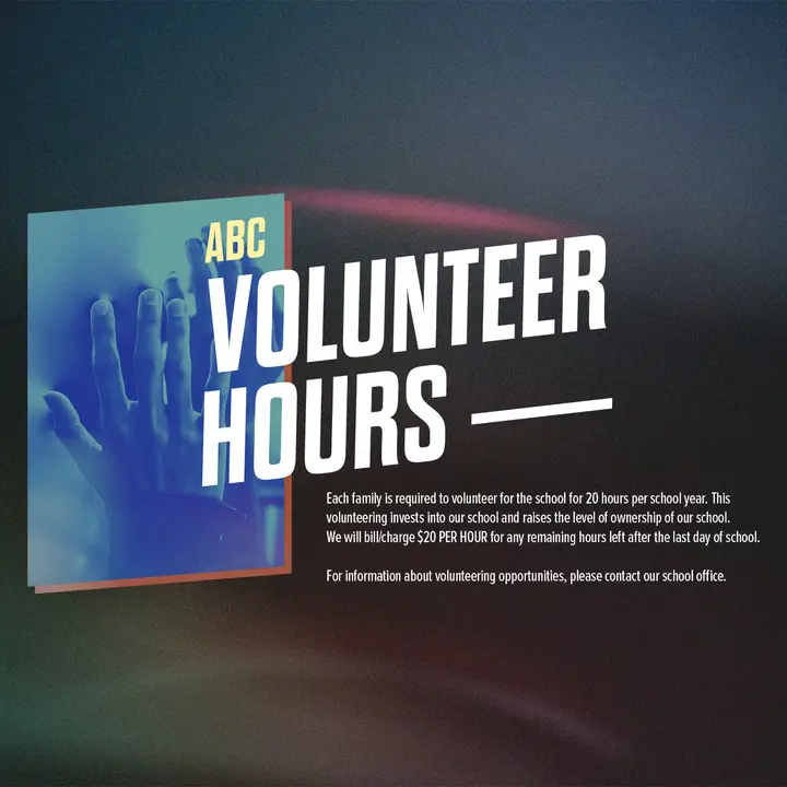 Volunteer Hours: social post