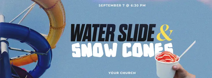 Water Slide And Snow Cones: facebook cover