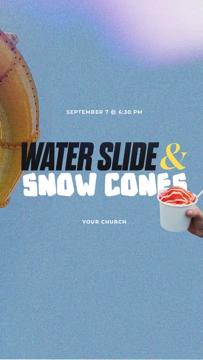 Water Slide And Snow Cones: story