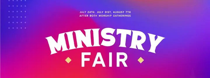 Ministry Fair: facebook cover
