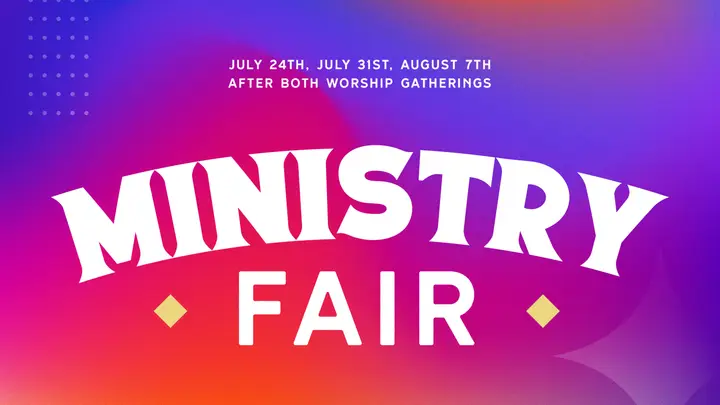 Ministry Fair: HD slide