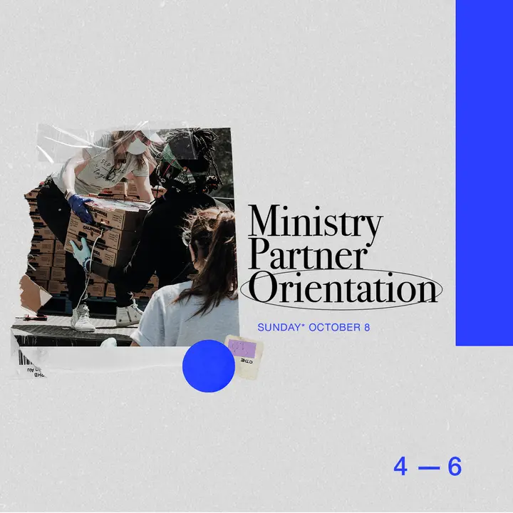 Ministry Partner Orientation: social post