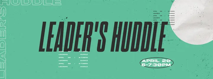 Leader’s Huddle: facebook cover