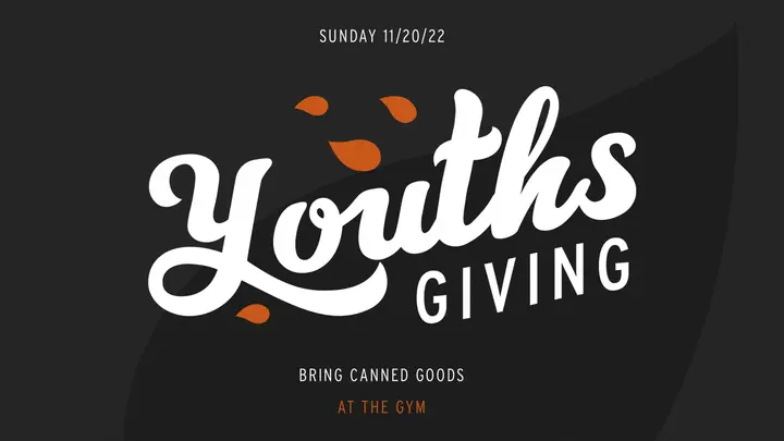 Youthsgiving: HD slide