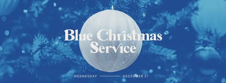 Blue Christmas Service: facebook cover