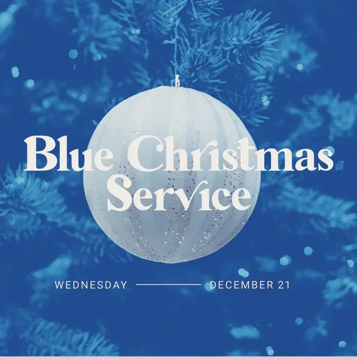Blue Christmas Service: social post