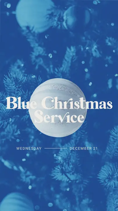Blue Christmas Service: story