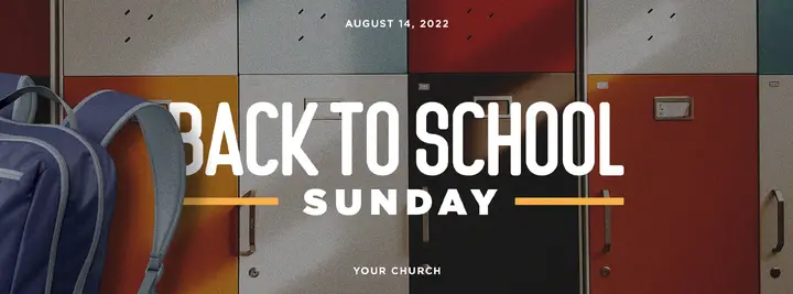 Back to School Sunday: facebook cover