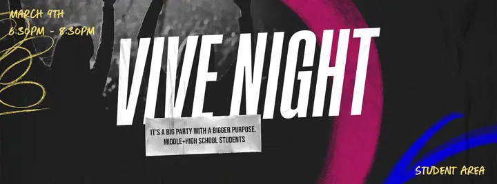 Vive Night: facebook cover