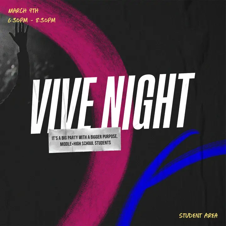 Vive Night: social post