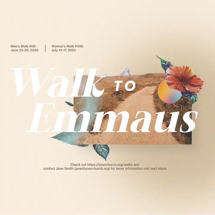 Walk To Emmaus: social post