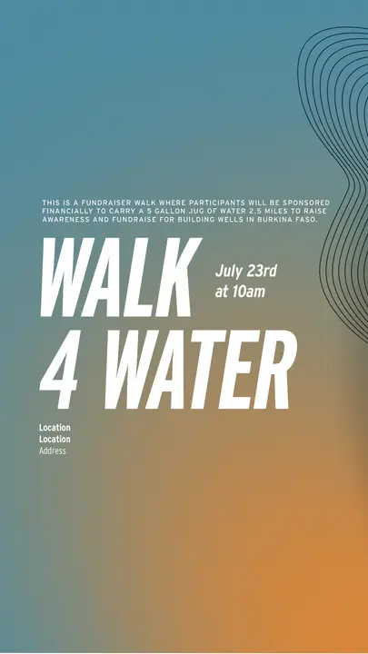 Walk 4 Water: story