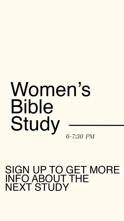 Women’s Bible Study: story