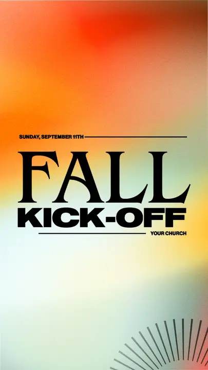 Fall Kick-Off: story