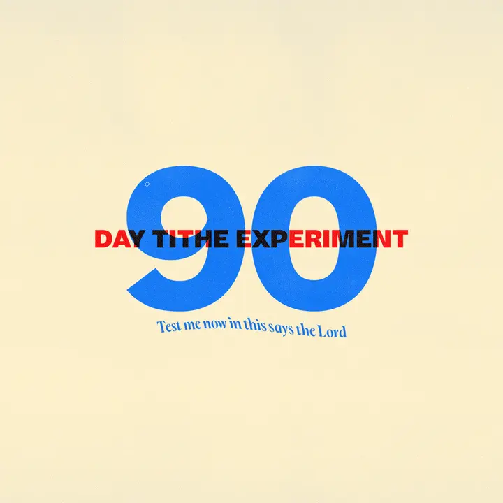 90 Day Tithe Experiment: social post