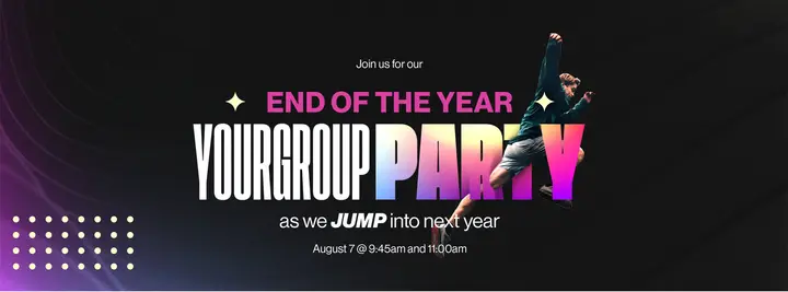 End Of The Year Small Group Party: facebook cover