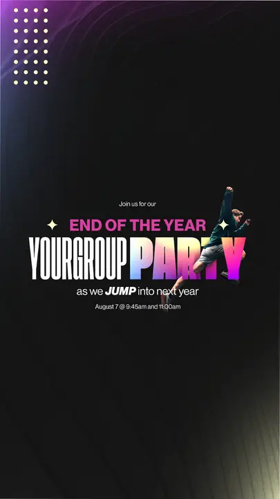End Of The Year Small Group Party: story