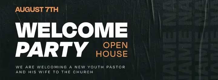 Welcome Party Open House: facebook cover