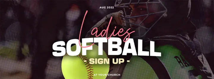Ladies Softball Sign Up: facebook cover