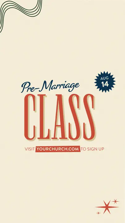 Pre-Marriage Class: story