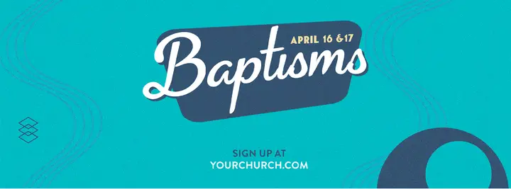 Baptisms: facebook cover