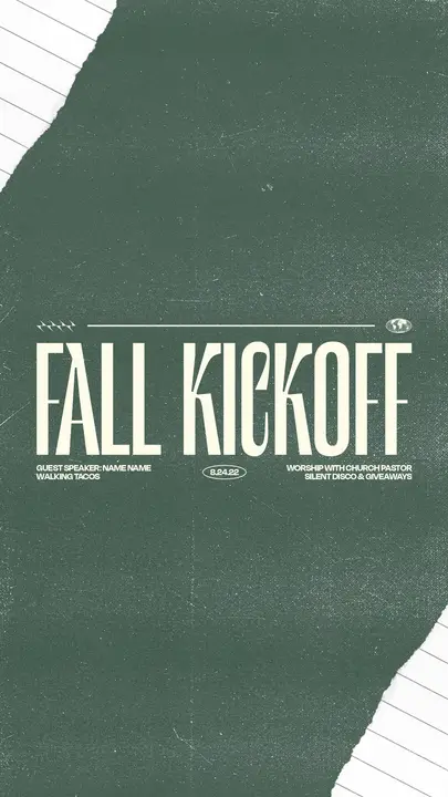 Fall Kickoff: story