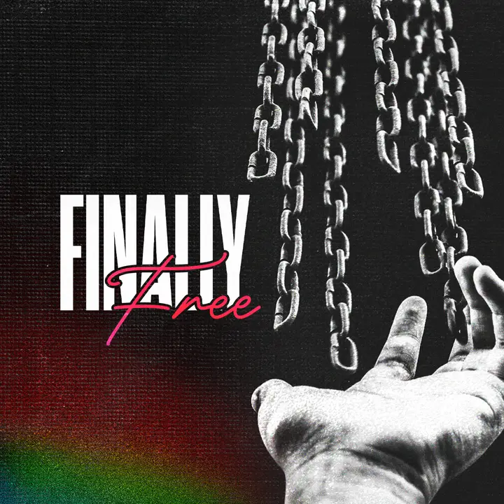 Finally Free: social post