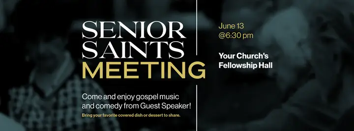 Senior Saints Meeting: facebook cover