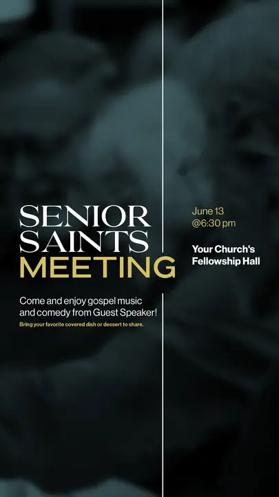 Senior Saints Meeting: story