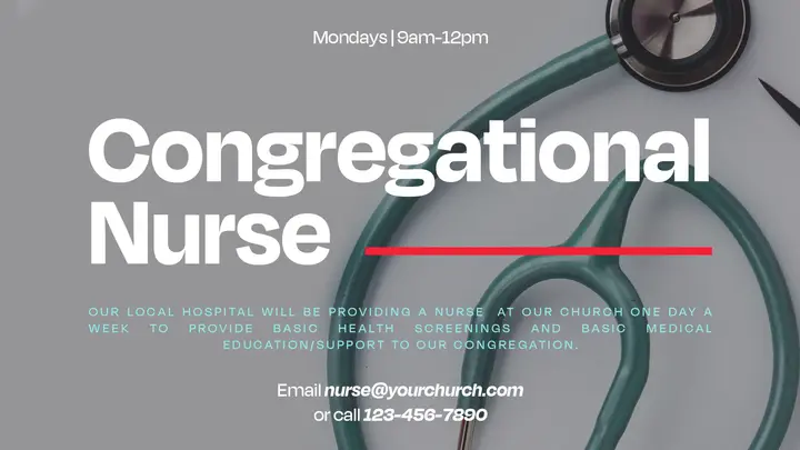 Congregational Nurse: HD slide