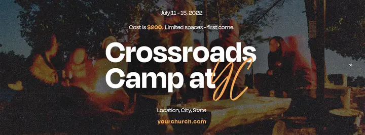 Crossroads Camp At Your Church: facebook cover