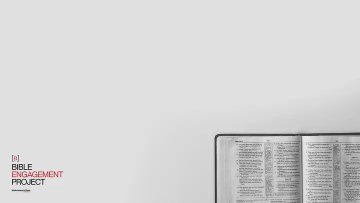Bible Engagement Project: notes slide