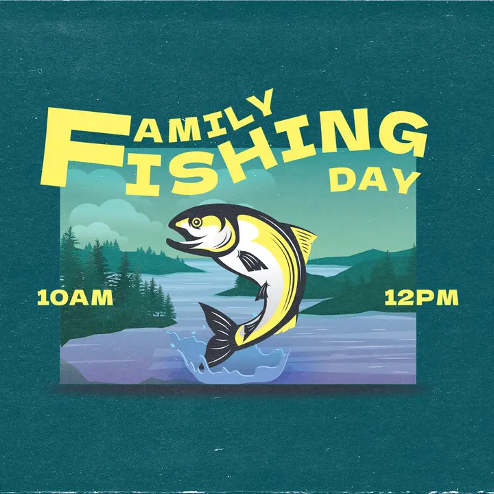 Family Fishing Day: social post