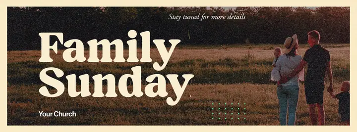 Family Sunday: facebook cover