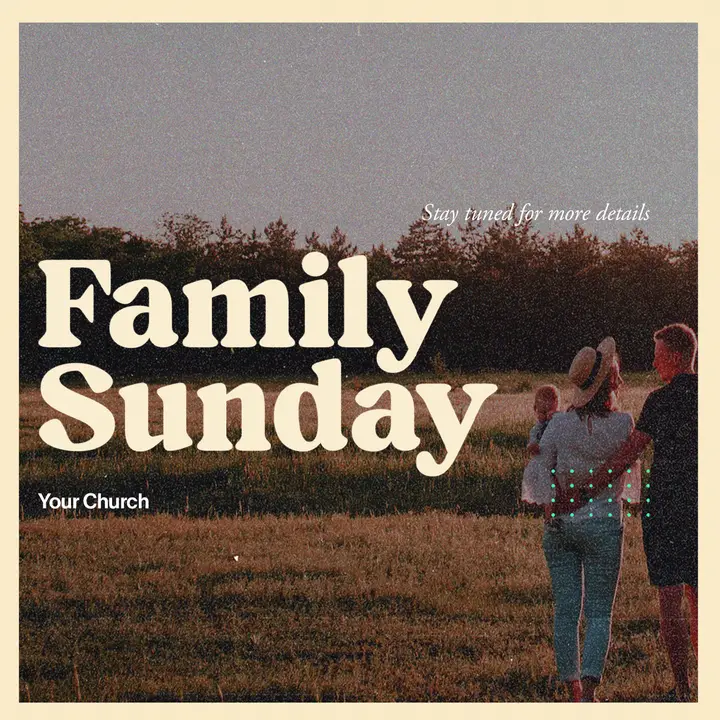 Family Sunday: social post