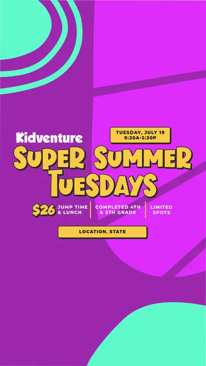 Kidventure Super Summer Tuesdays: story