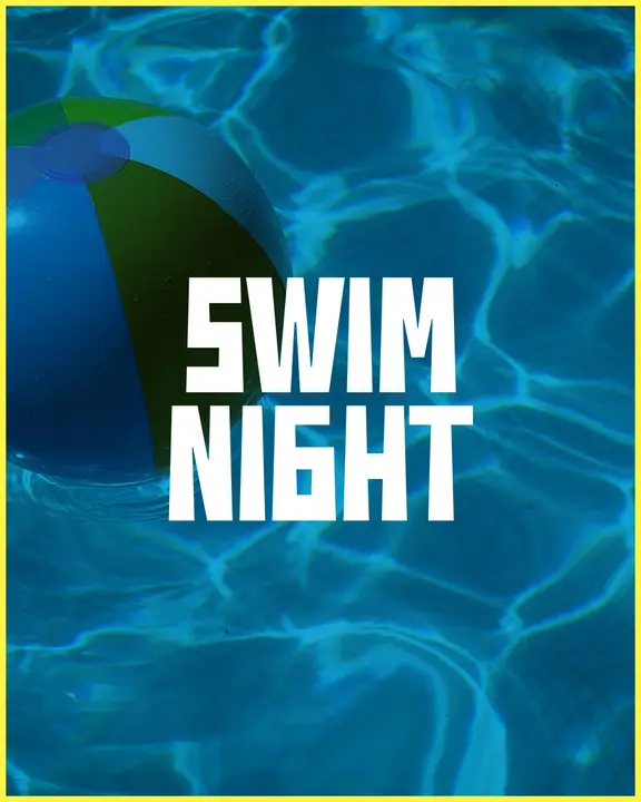 Swim Night: social post