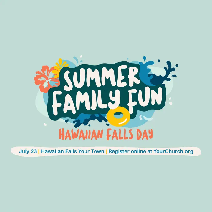 Summer Family Fun Hawaiian Falls: social post
