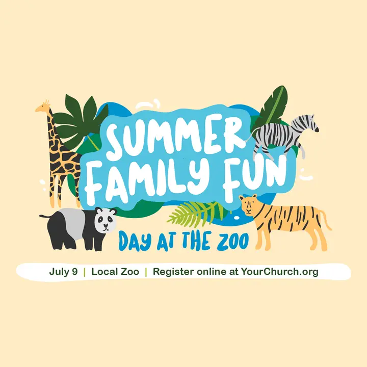 Summer Family Fun Day At The Zoo: social post
