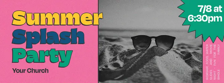 Summer Splash Party: facebook cover