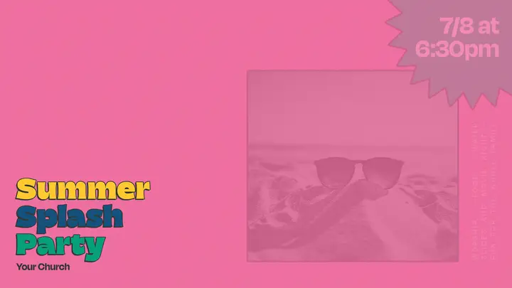 Summer Splash Party: notes slide