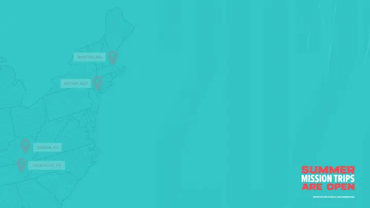 Summer Mission Trips Are Open: notes slide