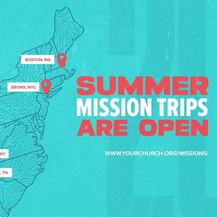 Summer Mission Trips Are Open: social post